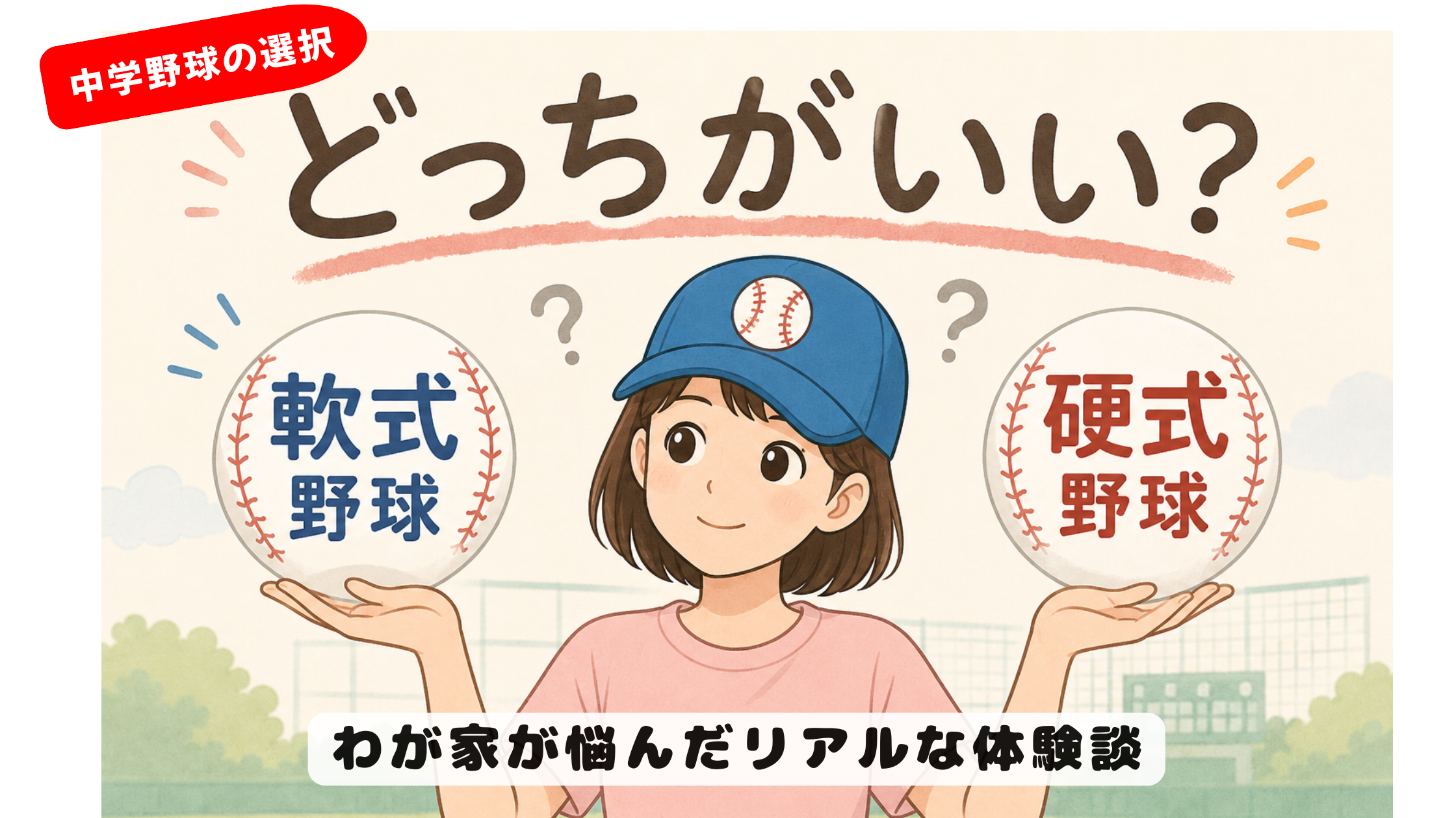 中学野球、軟式野球と硬式野球どっちがいい？
